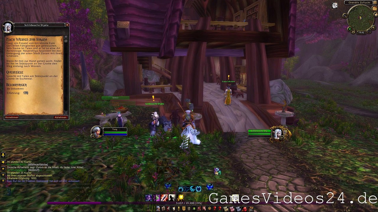World of Warcraft Quest: Nach Westen zum Strand