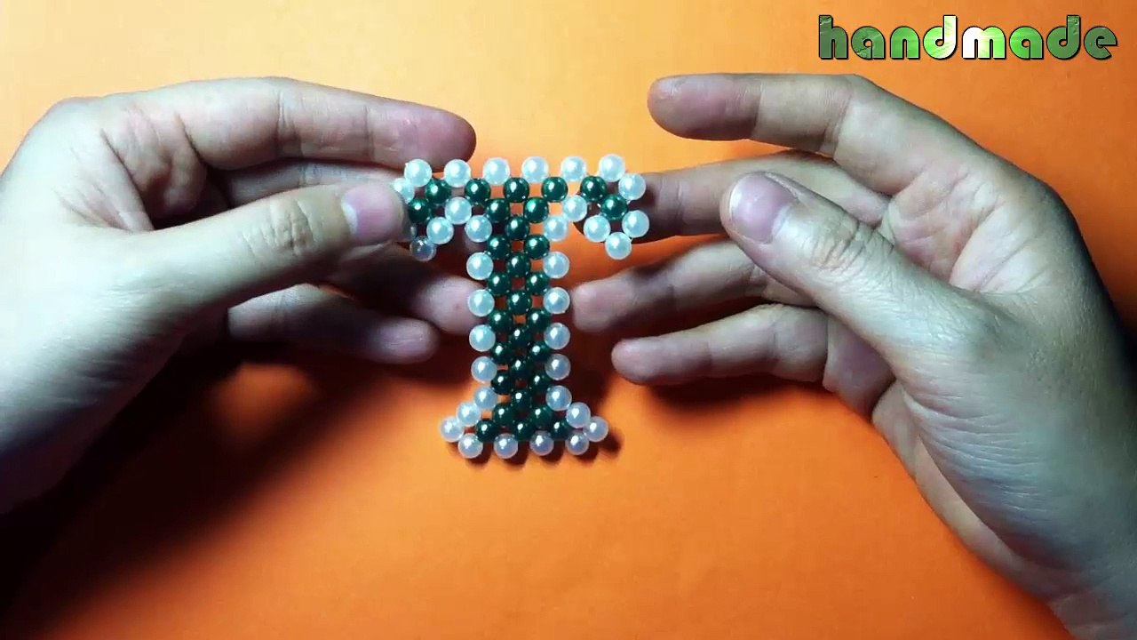Hướng dẫn kết chữ T bằng hạt cườm