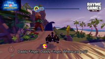 Aladdin driving around Neverland from Peter Pan - Daddy Finger Family Childrens Nursery Rhyme