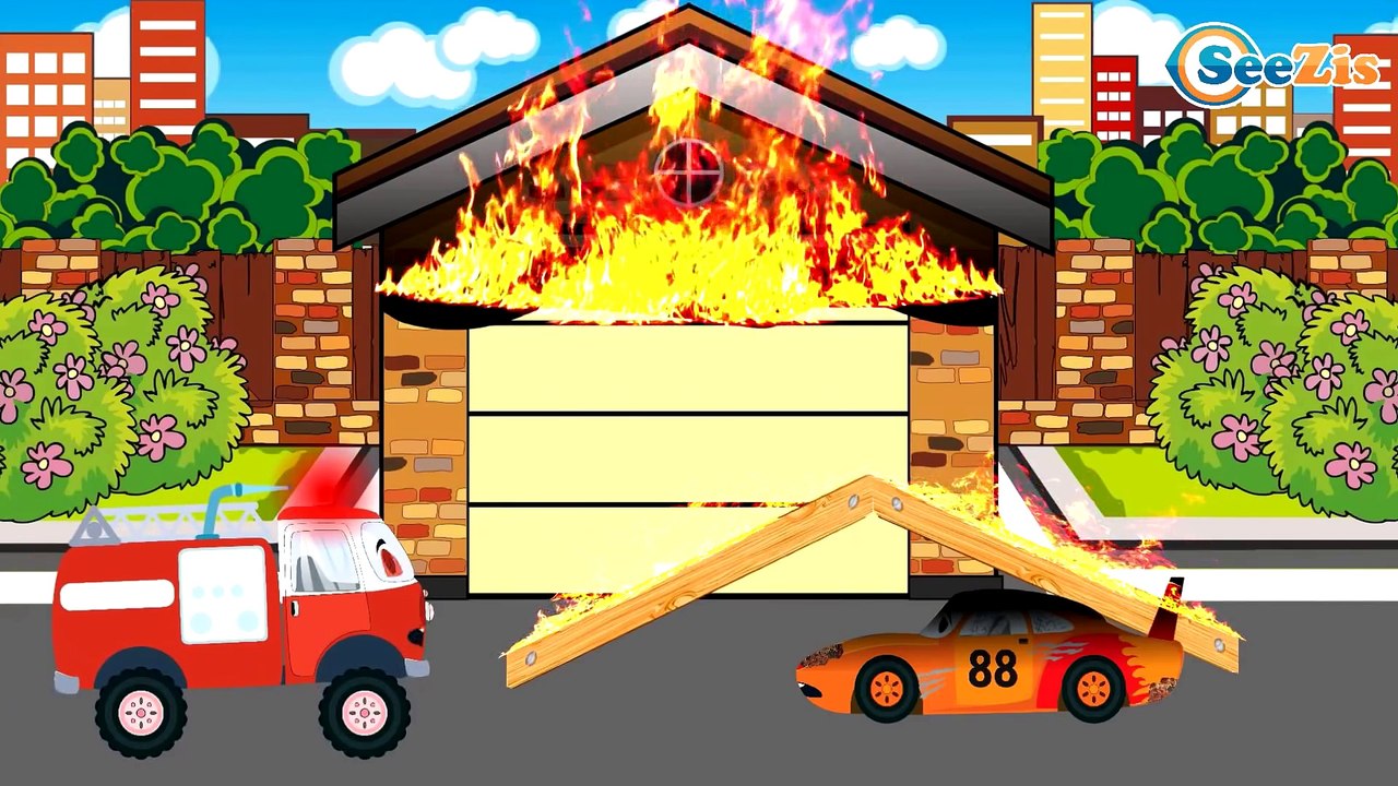 Yarış arabaları, Polis arabası ve Ambulans - Akıllı Arabalar - Eğitici Çizgi Film