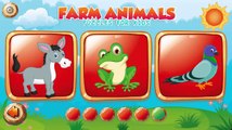 Мультик Животные на ферме и их звуки, игровой Мультик пазл для детей, животные кто как делает
