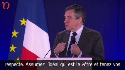 Tải video: François Fillon traite ses rivaux de 