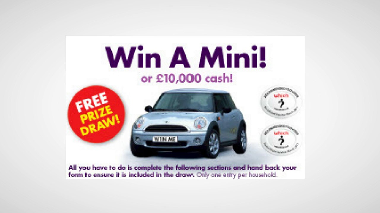 Win a Mini or £10,000