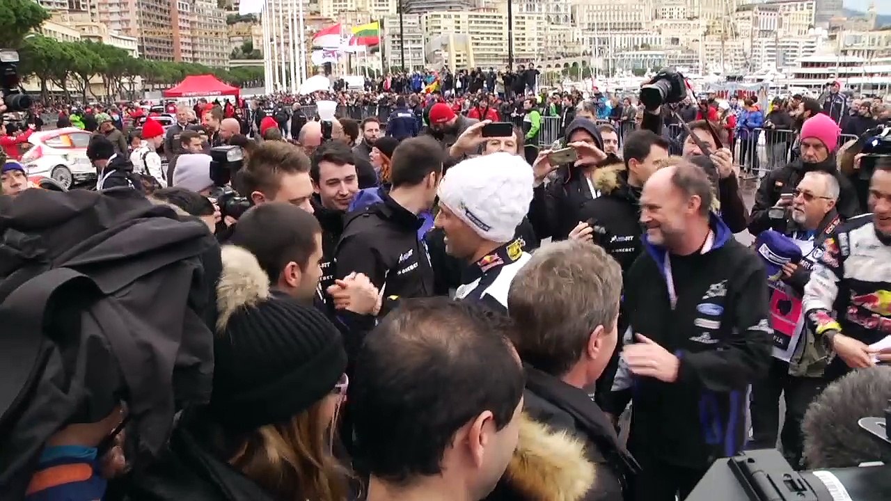 D!CI TV : Rallye Monte Carlo : La joie de Sébastien Ogier à l'arrivée à Monaco