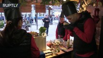 Luxurious hot-dog costs $246 and entitled 'Sh_t-head' - Swiss Christmas market is a cool place-W25dgf8Wy6o