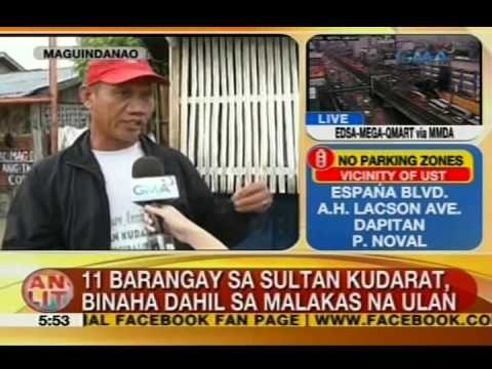 UB: 11 barangay sa Sultan Kudarat, binaha dahil sa malakas na ulan