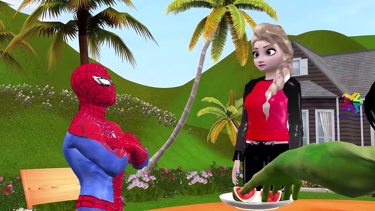 Fun SuperHero Movie | Spiderman Hulk Eating Contest Frozen Elsa | Spiderman Vs Hulk Vs Joker