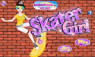 Skater девушки одеваются Fun Детские игры для девочек