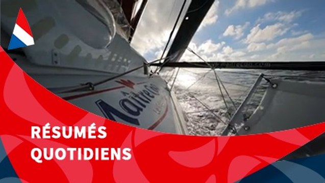 J77 : Le trio Dick, Eliès et Le Cam bénéficie d'une bonne dépression de Sud / Vendée Globe