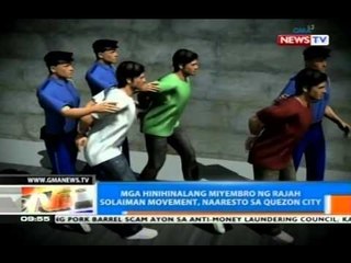 NTG: Mga hinihinalang miyembro ng Rajah Solaiman Movement, naaresto sa QC