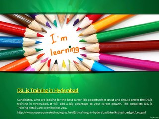 D3. js Training in Hyderabad