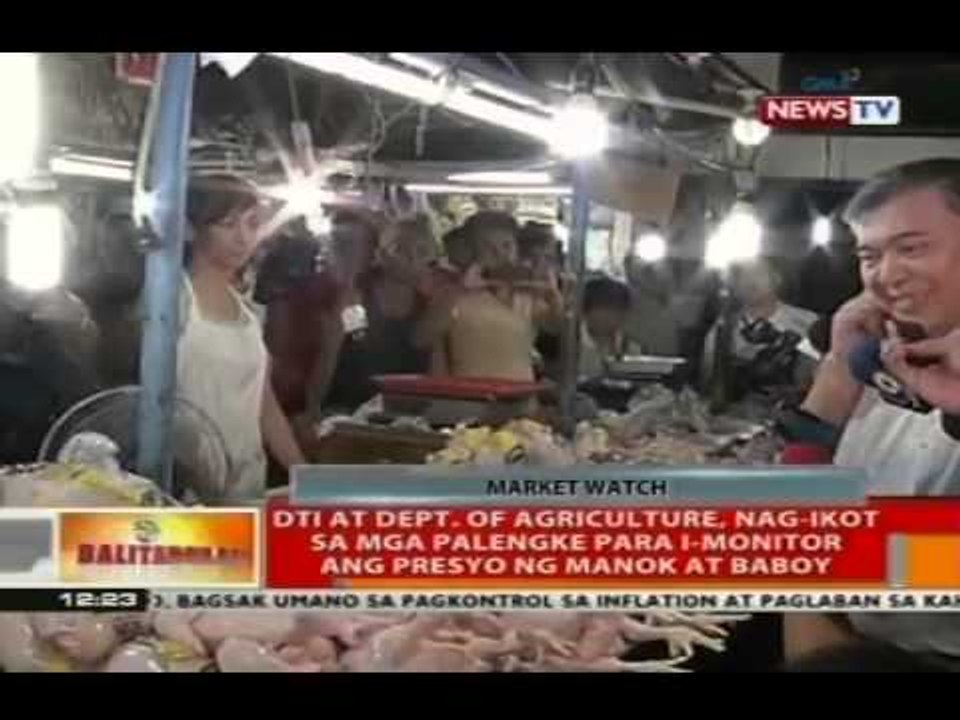DTI at Dept. of Agriculture, nag-ikot sa mga palengke para i-monitor ang presyo ng manok at baboy