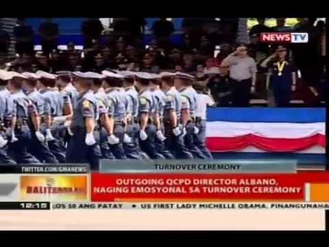 Outgoing QCPD Director Albano, naging emosyonal sa turnover ceremony