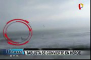 Joven tablista salvó de morir a dos personas en playa de Villa El Salvador