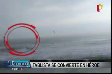 Joven tablista salvó de morir a dos personas en playa de Villa El Salvador