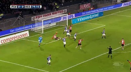 Pereira Missed penalty GOAL (2:2) PSV vs Heerenveen