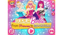 NEW Игры для детей—Disney Принцесса Супер Барби Рок-звезда —Мультик для девочек