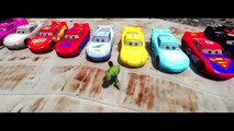 20 MCQUEEN CARS COLORS!!! (Green, Red, Yellow) Disney Pixar DINOCO smashed by HULK! 2