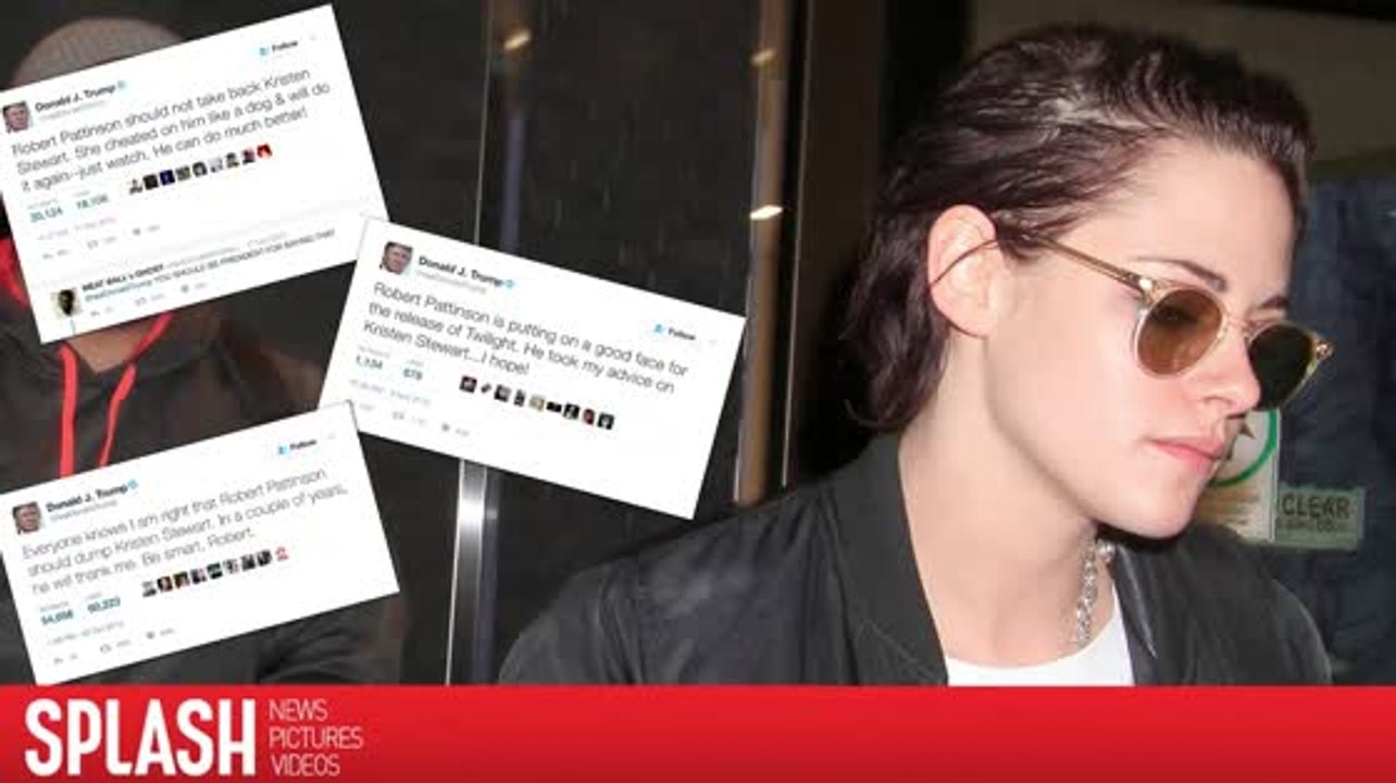 Kristen Stewart reagiert auf Präsident Donald Trumps alte Tweets