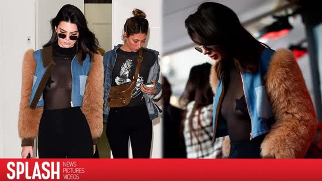 Kendall Jenners durchsichtiger Look in Paris