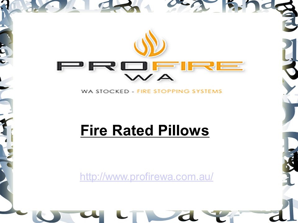 Fire Rated Pillows - ProfireWA