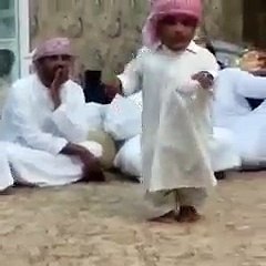 A small Arabic Man Dancing