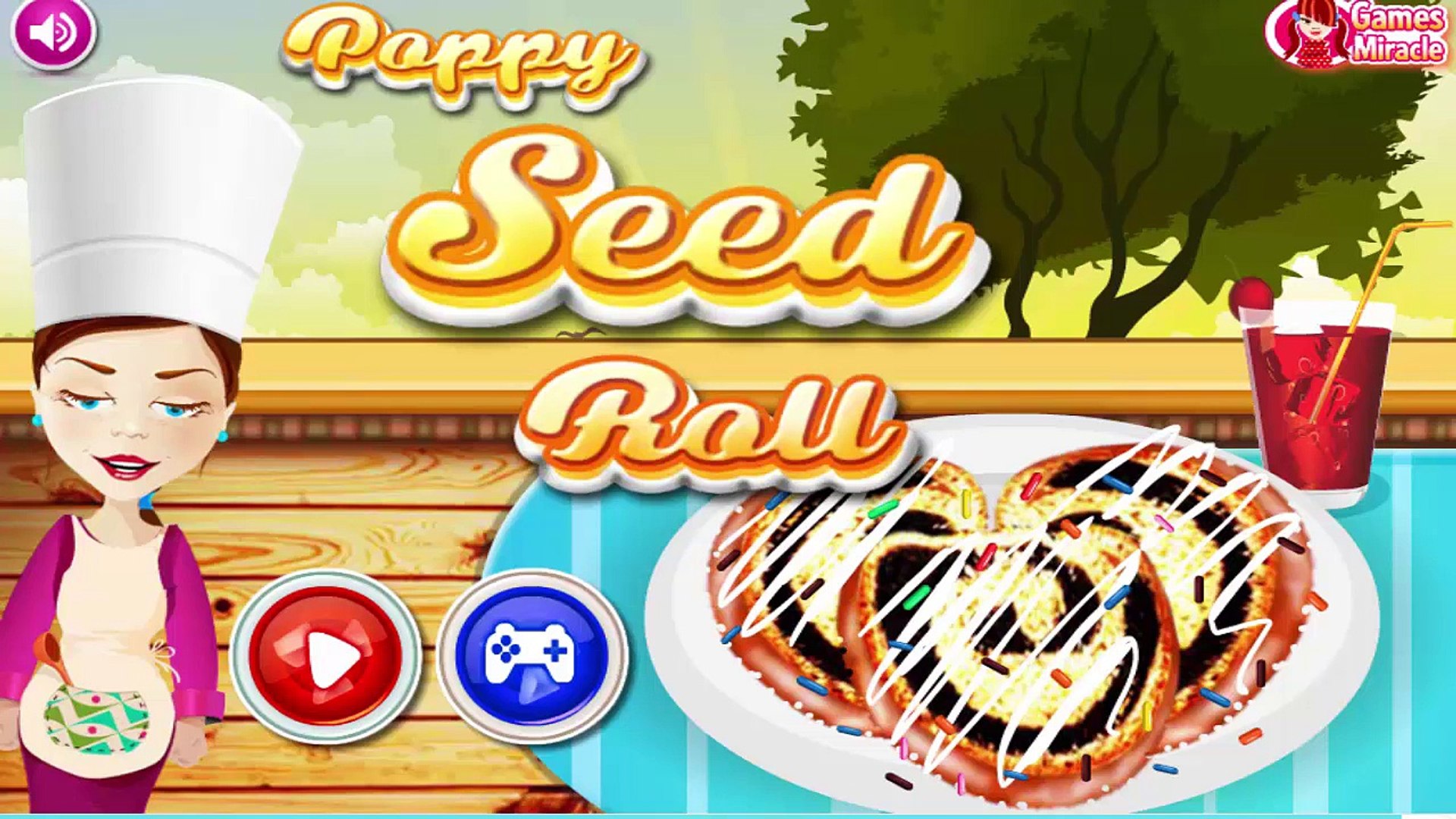 ⁣Мак Seed Ролл Игры на приготовление еды для малышей