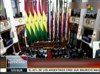 Inaugura Vicepdte. de Bolivia primera sesión de Asamblea Legislativa