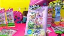 NEW Shopkins SOCKS!! In blind bags, Shopkins stickers! Shopkins Giveaway Winner :)