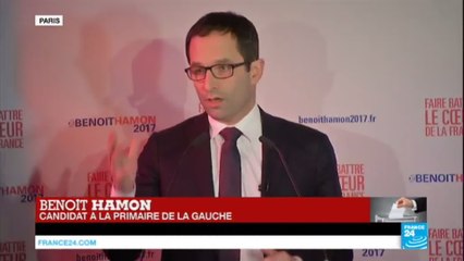 REPLAY - Discours de Benoit Hamon en tête du 1er tour de la Primaire de la gauche