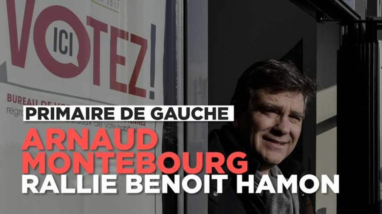 Primaire à gauche : Arnaud Montebourg appelle à voter Benoît Hamon