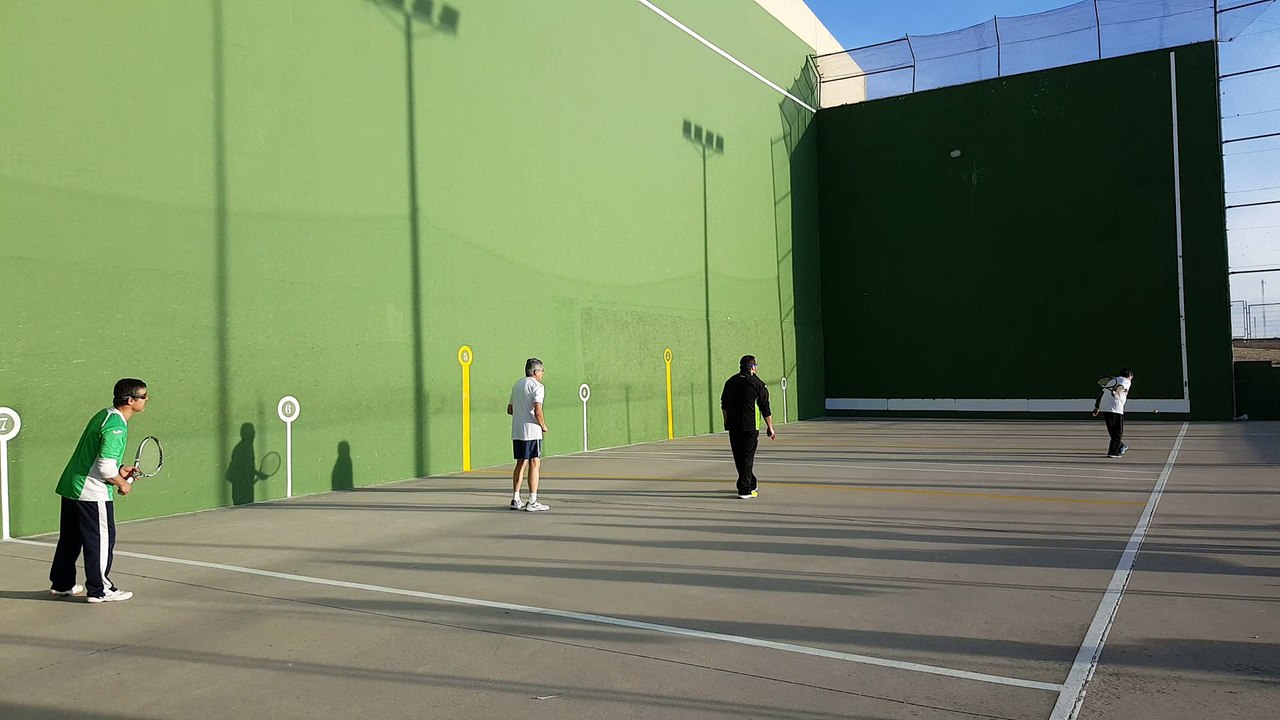 Frontenis 2ª partida 3ª división Rivas vs Talamanca set 1 y 2