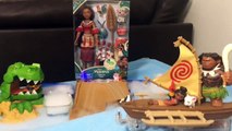 MOANA Toys Maui and Friends Battle Monster, Spooky Moana Toy Hunt Adventure Canoe Oceania Vaiana