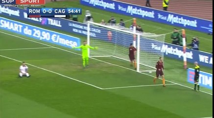 GOAL Dzeko ROMA VS CAGLIARI 1-0 22_01_2017