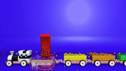 Learn Colors Balls for Kids Children Toddlers - Train with ball show for Kids - Kids Learning Videos