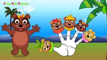 Bear Cartoon Finger Family Nursery Rhyme | Animal Finger Family Rhymes Children Rhymes