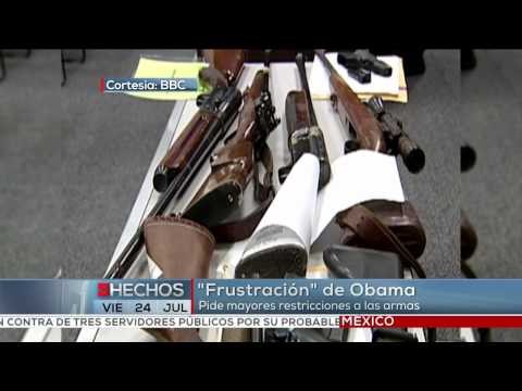 Obama frustado, pide más restricciones para el control de armas