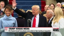 Trump attacks media outlets for 'false' reporting on inauguration