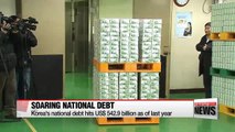 Korea's national debt tops 600 trillion won mark in 2016