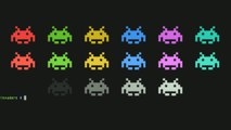 invaders, filling up with colorful Space Invaders-432BmdHnBDw