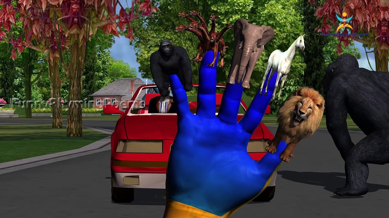 3D animals Finger family 3d rhyme | Animated Nursery Children Finger Family song