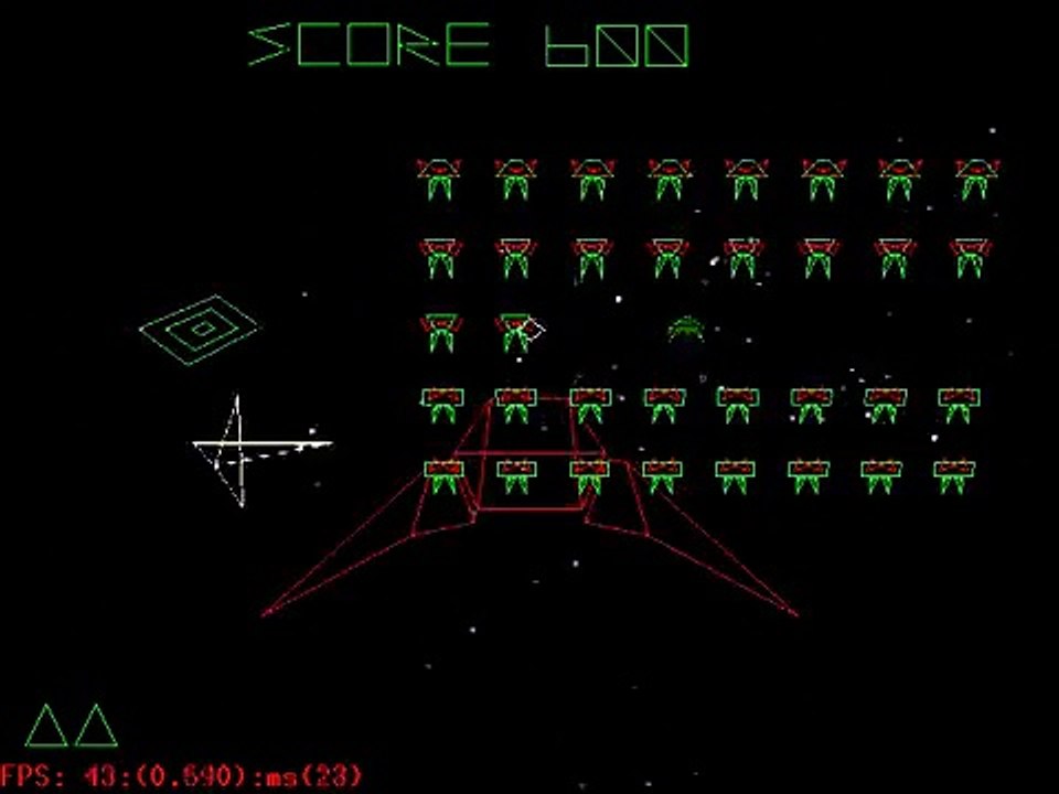 XInvaders 3D, Space Invaders clone for Linux_DOS_Windows-uBCeTqRqGU0