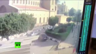 Moment of deadly attack on Christian cathedral in Cairo caught on CCTV-EyY_Pji-gPI