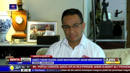Anies: Dukungan Warga DKI Meningkat