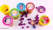 Disney Princess Play-Doh Surprise Eggs Tubs Learn Colors! Play-Doh Dippin Dots Toy Surprises!