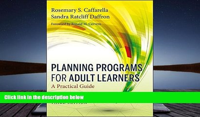 Free PDF Planning Programs for Adult Learners: A Practical Guide Books Online