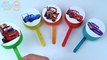 Play Doh Clay Lollipop Surprise Toys Cars 2 Disney Pixar McQueen Rainbow Learn Colors in English