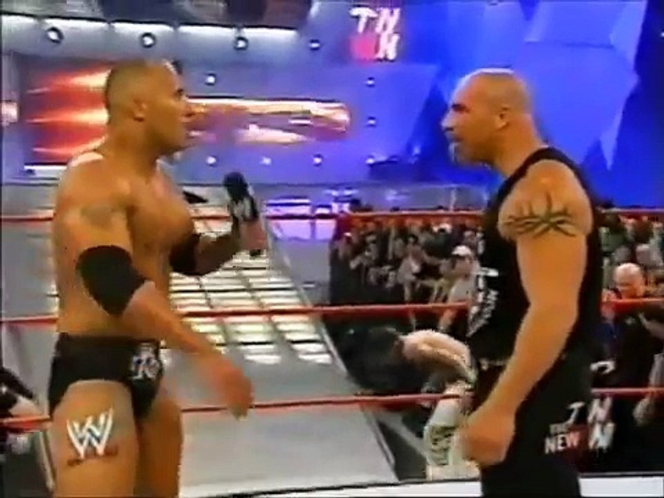 Goldberg Confronts The Rock about a match wwe raw