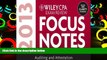 Read Book Wiley CPA Examination Review 2013 Focus Notes, Auditing and Attestation Wiley  For Free