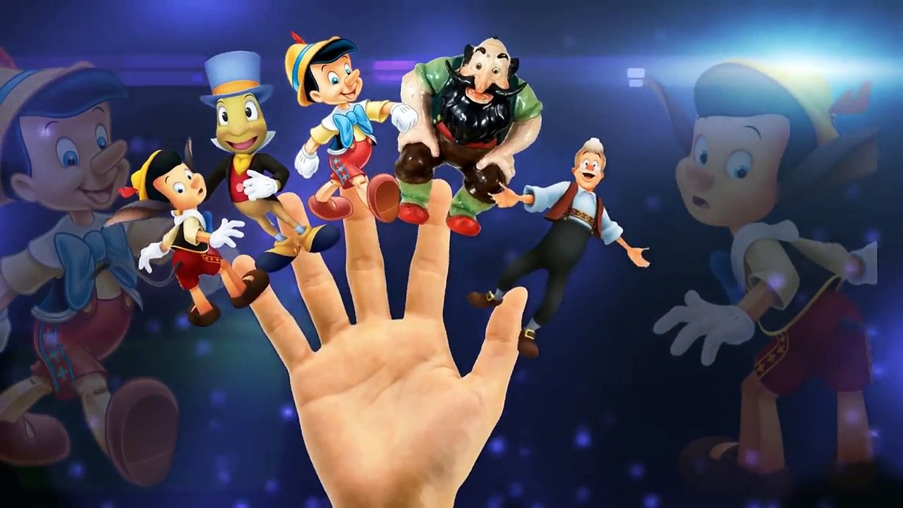 Pinocchio Cartoon Children Finger Family Rhymes | Music Finger Family Nursery Rhymes For Children